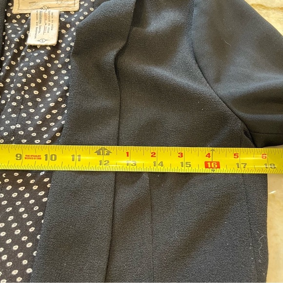 Cartonnier for Anthropologie | Cropped Open Front Tuxedo Jacket | Black | Small - Picture 5 of 10